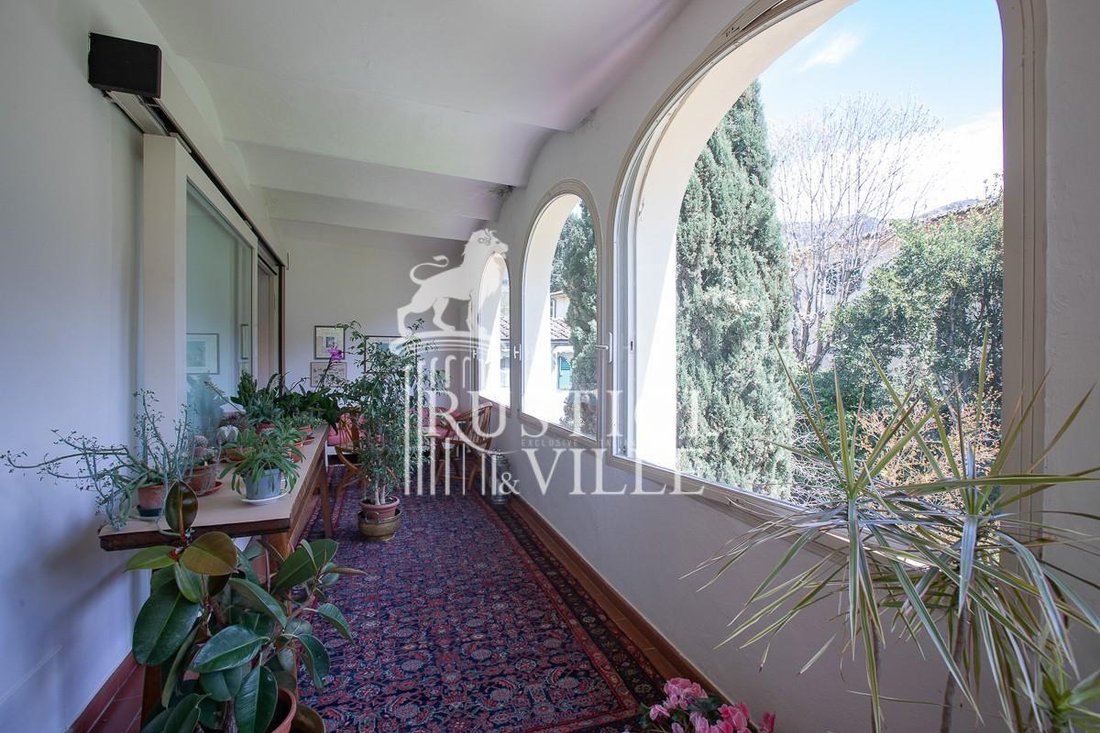 A Tuscan Dream Between Pisa & Lucca: 18th-Century Villa of Whispering Loggias & Golden Light