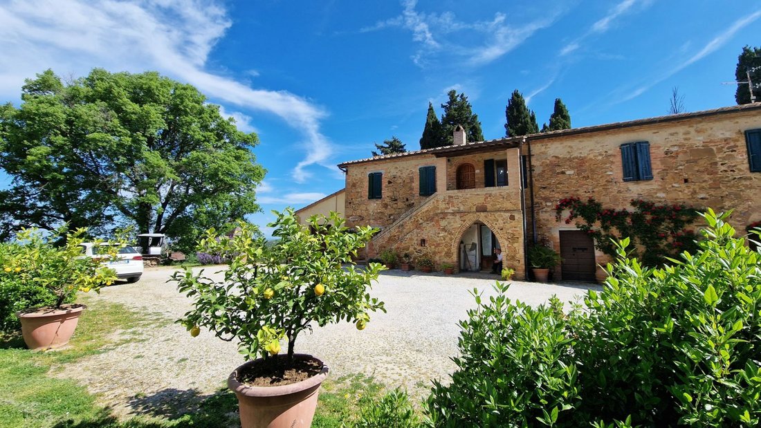 Farm With 40 Hectares Of Land For Sale In Tuscany In Montalcino
