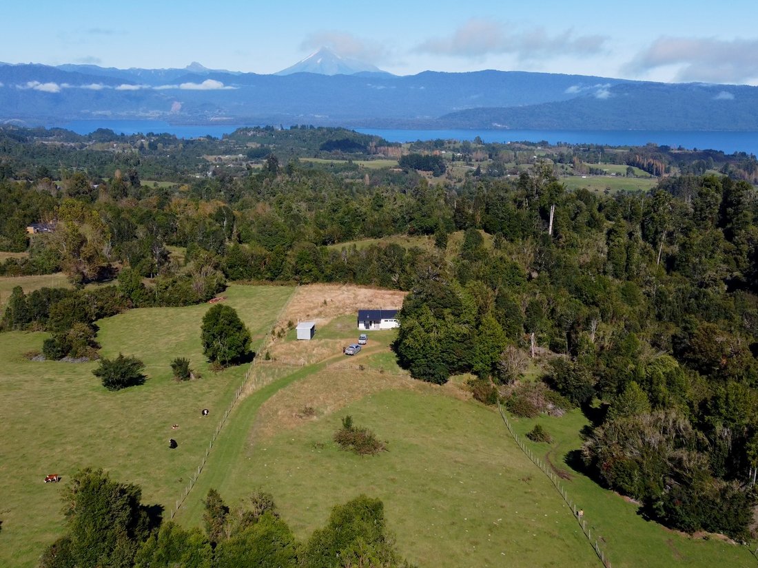 A Small Farm With A Beautiful View Of Lake In Rupanco Lake, Los Lagos