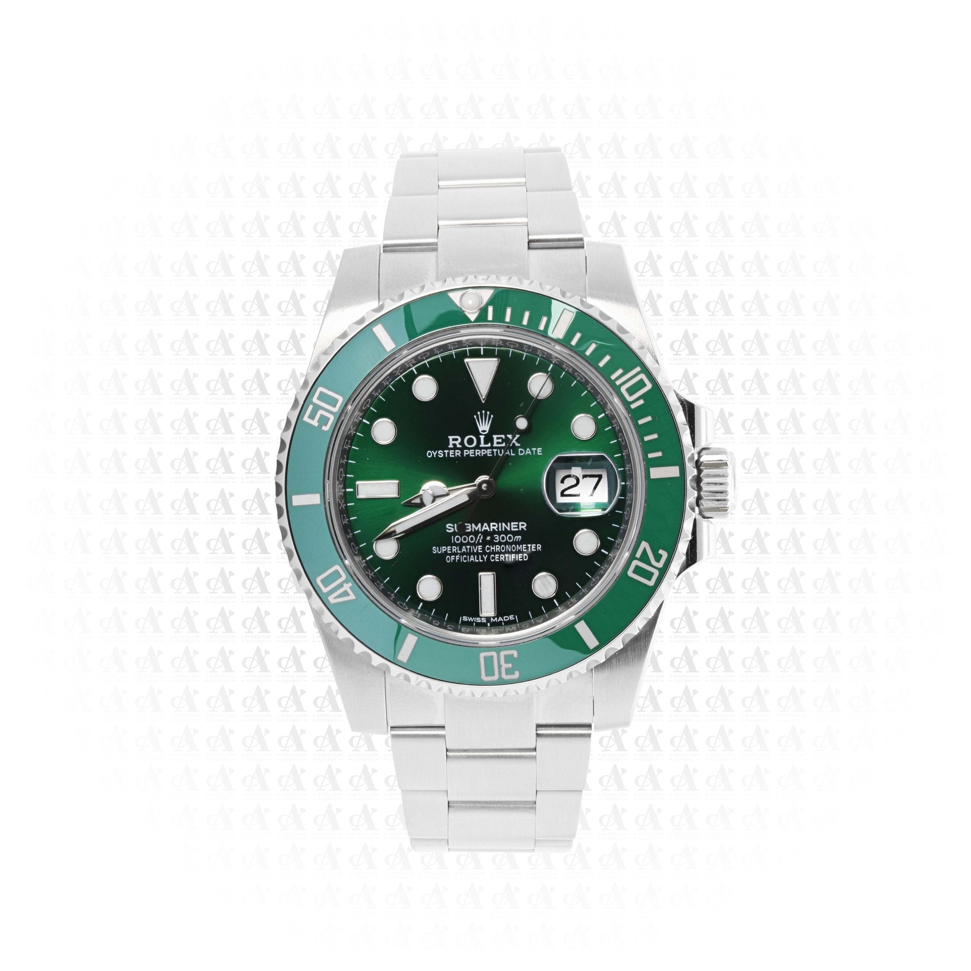 ROLEX  SUBMARINER HULK, REFERENCE 116610LV, A STAINLESS STEEL