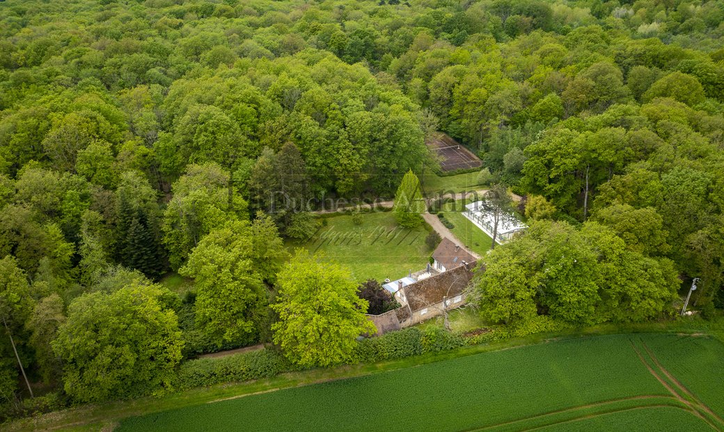 Forest Property Swimming Pool Tennis In Thoiry, île De France, France