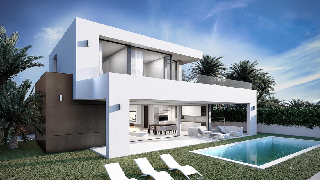 Modern Villa Clean Minimalist Lines, Open Layouts In Nerja, Andalusia ...