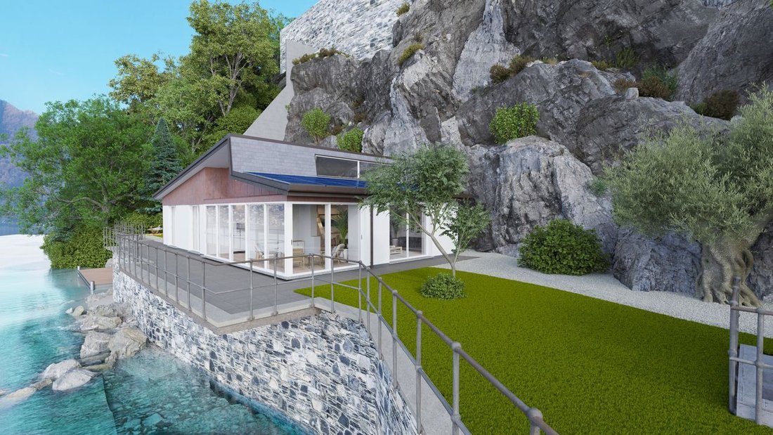 Elegant Modern Villa Lake Front With Boat House
