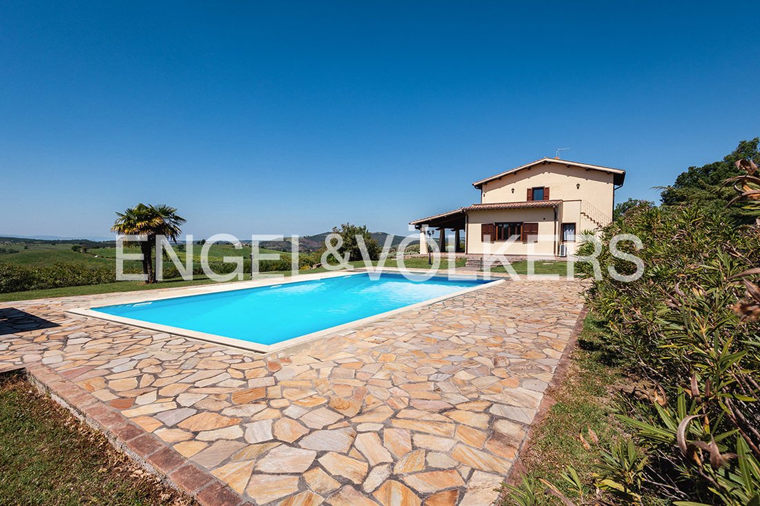 Charming Villa With Pool And Panoramic View In In Manciano, Tuscany, Italy For Sale (12897018)