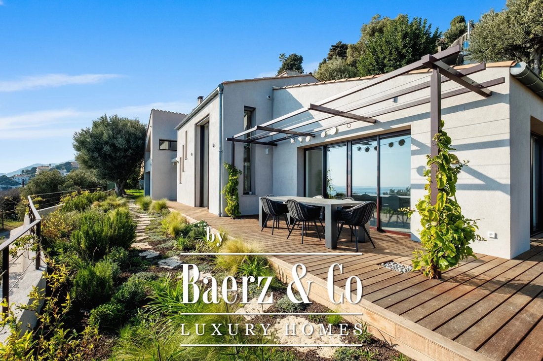 New Villa With Panoramic Sea In Cap D'ail, Provence Alpes Côte D'azur