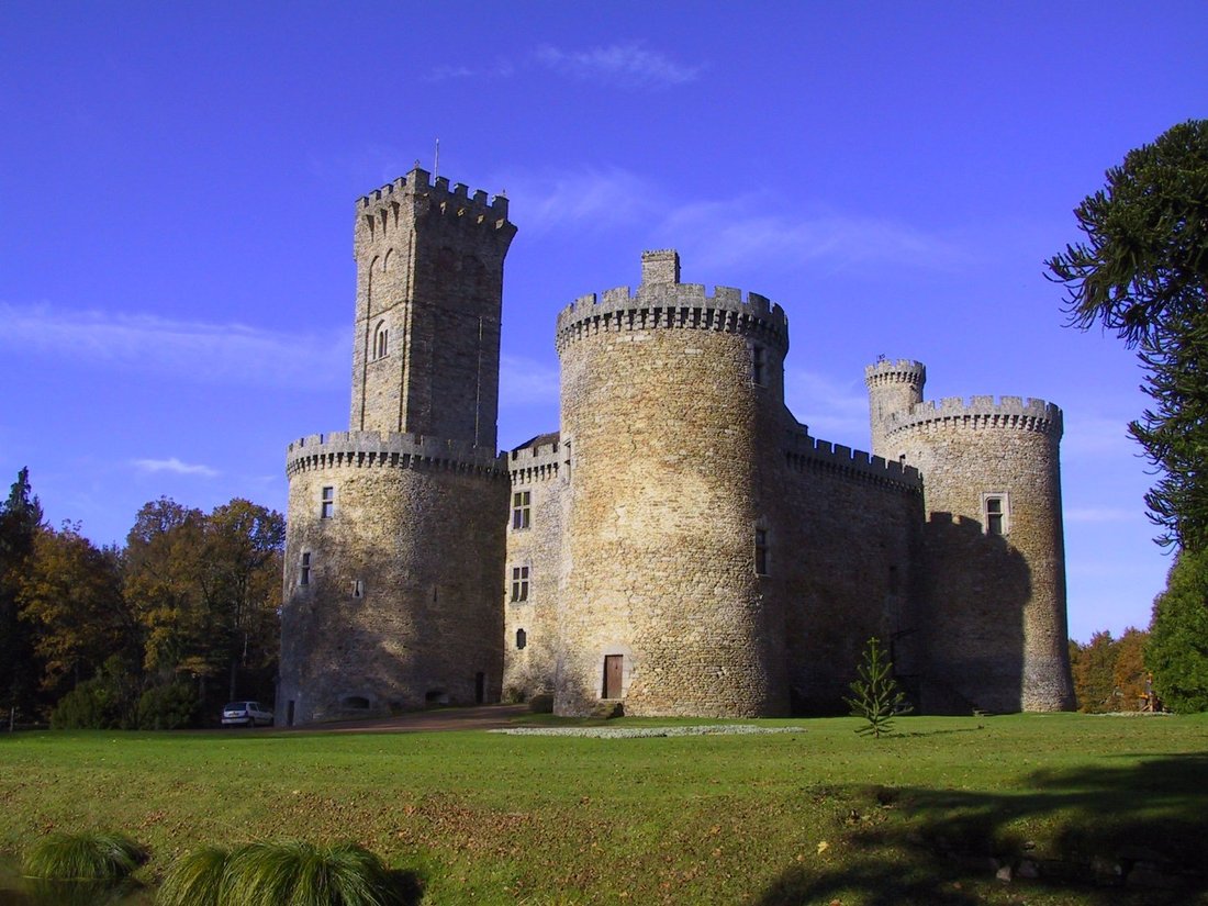 Medieval Castle Of Montbrun In Limousin In Pageas, Nouvelle Aquitaine