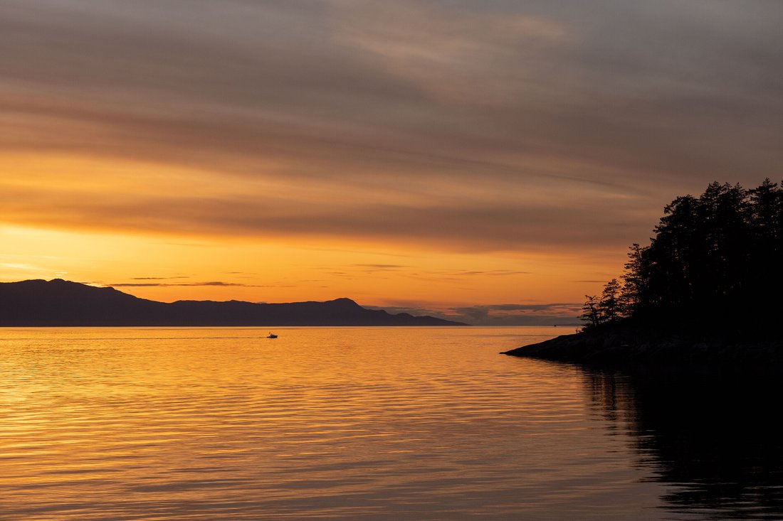 Halfmoon Bay, Sunshine Coast In Halfmoon Bay, British Columbia, Canada