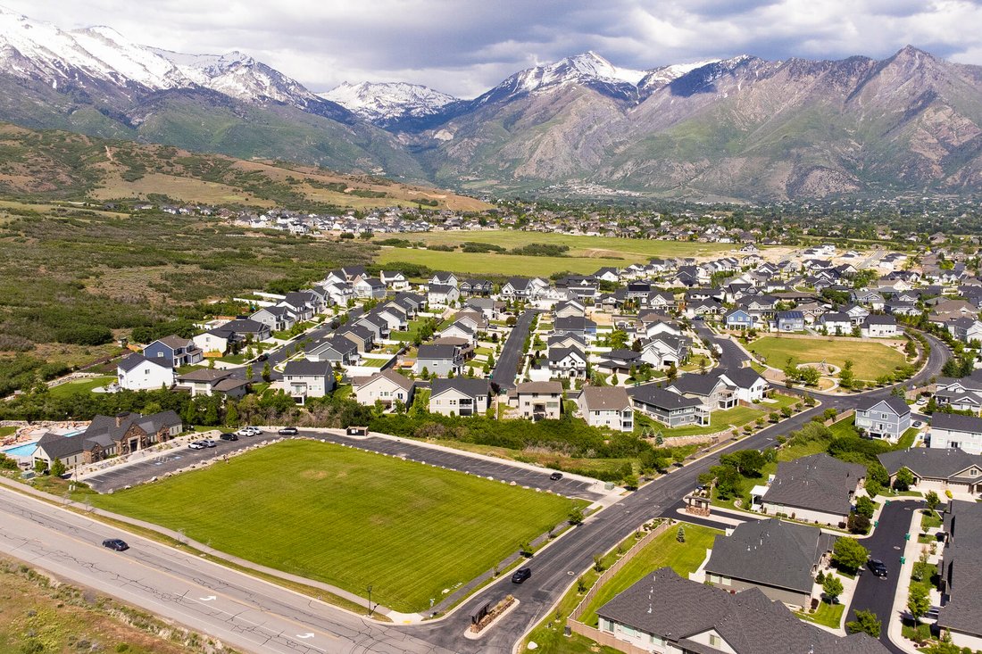 Popular Skye Estates Home With Views Of Open In Highland, Utah, United