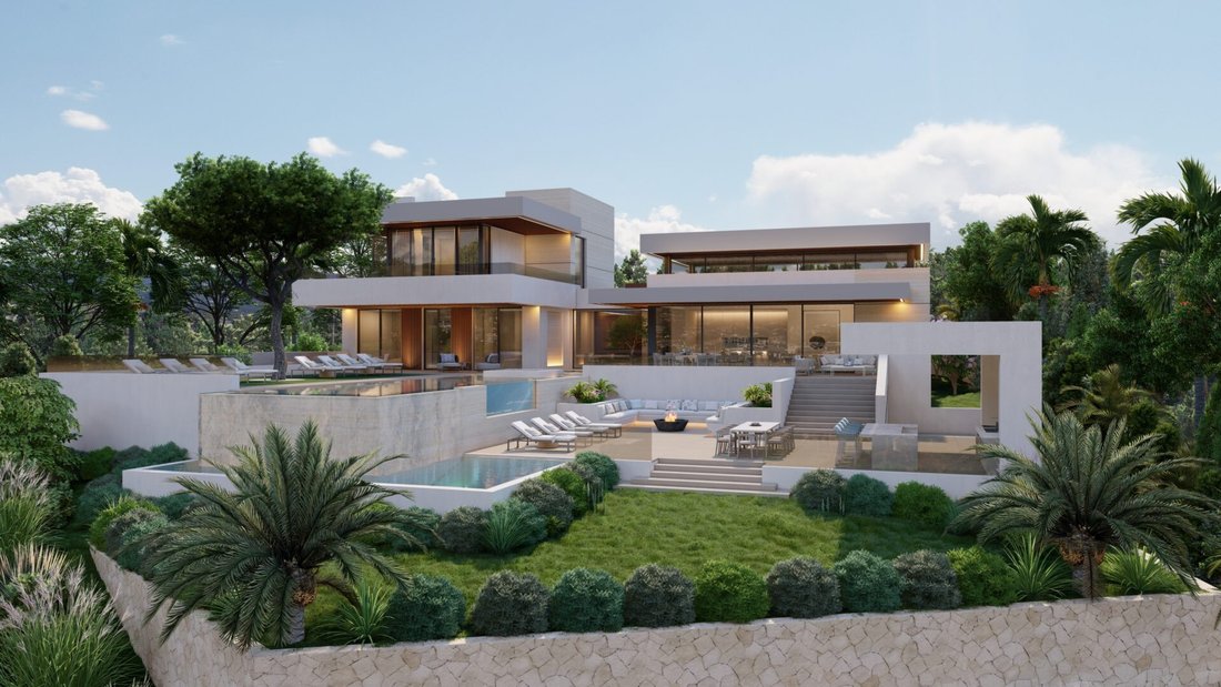 Modern Villa With Mountain And Golf Views In Marbella, Andalusia, Spain ...