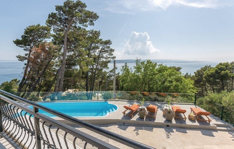 Beautiful House With Open Sea View In Brela, Split Dalmatia County