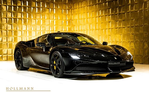 In pics: Ferrari SF90 Stradale with gold-over-tan paint looks odd