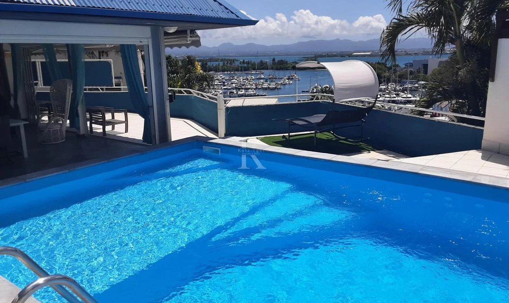 Villa Overlooking The Marina In Le Gosier, Grande Terre, Guadeloupe For