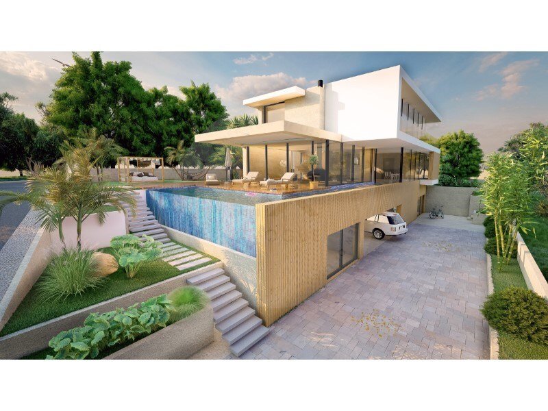 House Under Construction With Pool And Garden In In Cascais, Lisbon