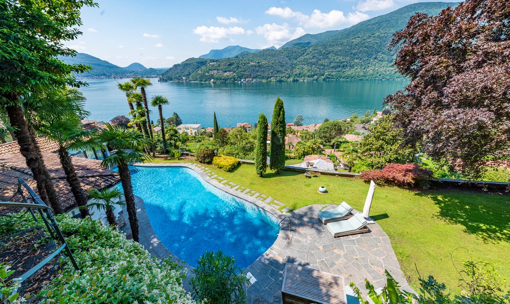 Villa La Beautiful Property With Two In Morcote, Ticino