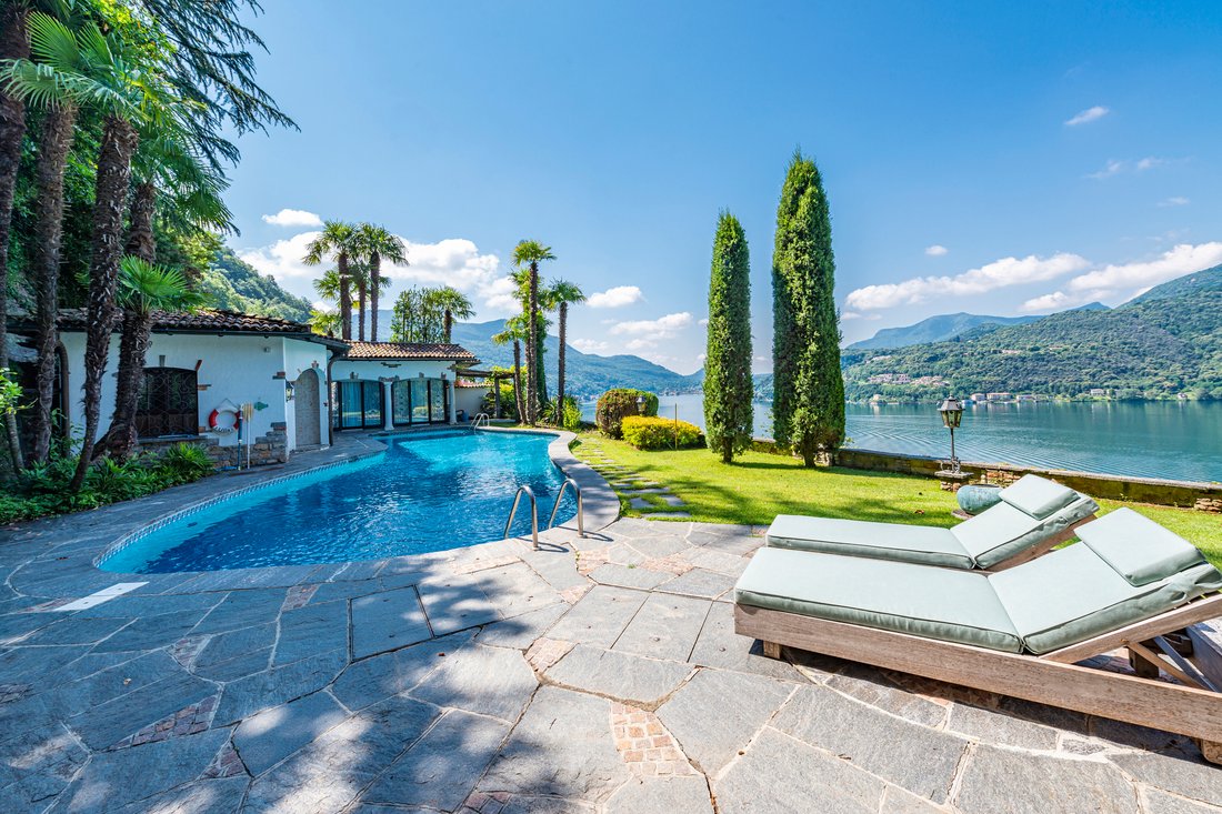 Villa La Sorgente: Beautiful Property With Two In Morcote, Ticino ...