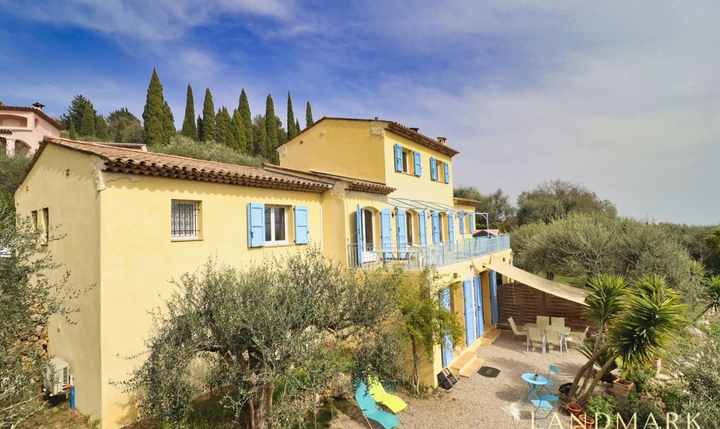 Cabris, Beautiful House With Panoramic View In A Quiet Area In Cabris