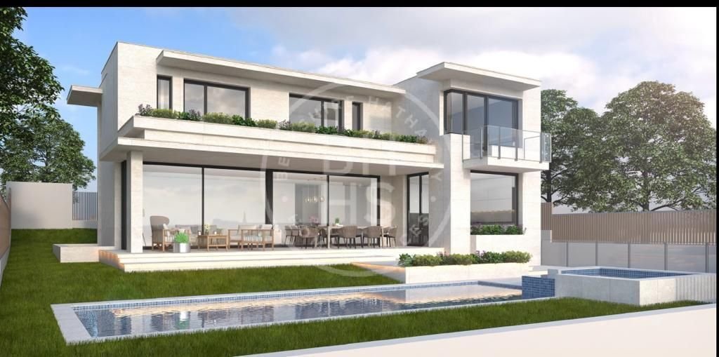 New Construction House In La Plana Area Of In Barcelona, Catalonia