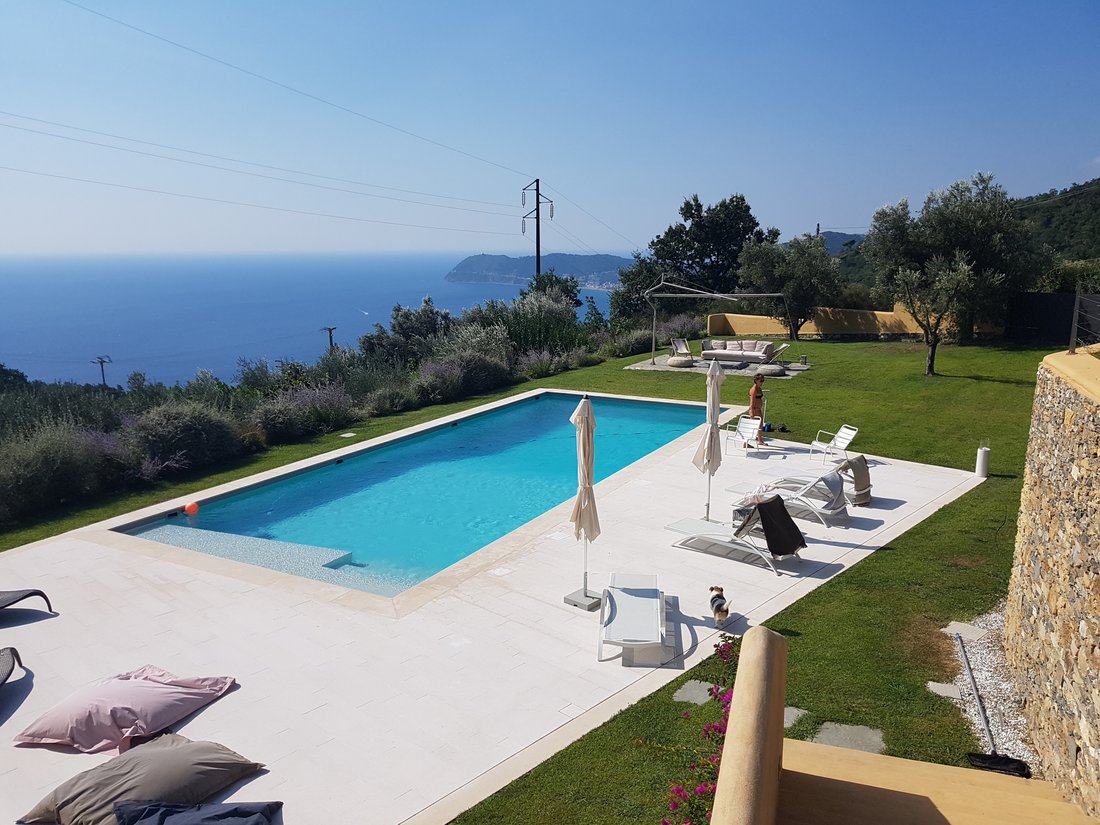 Modern Villa With Pool And Amazing Sea View In Alassio, Liguria, Italy ...