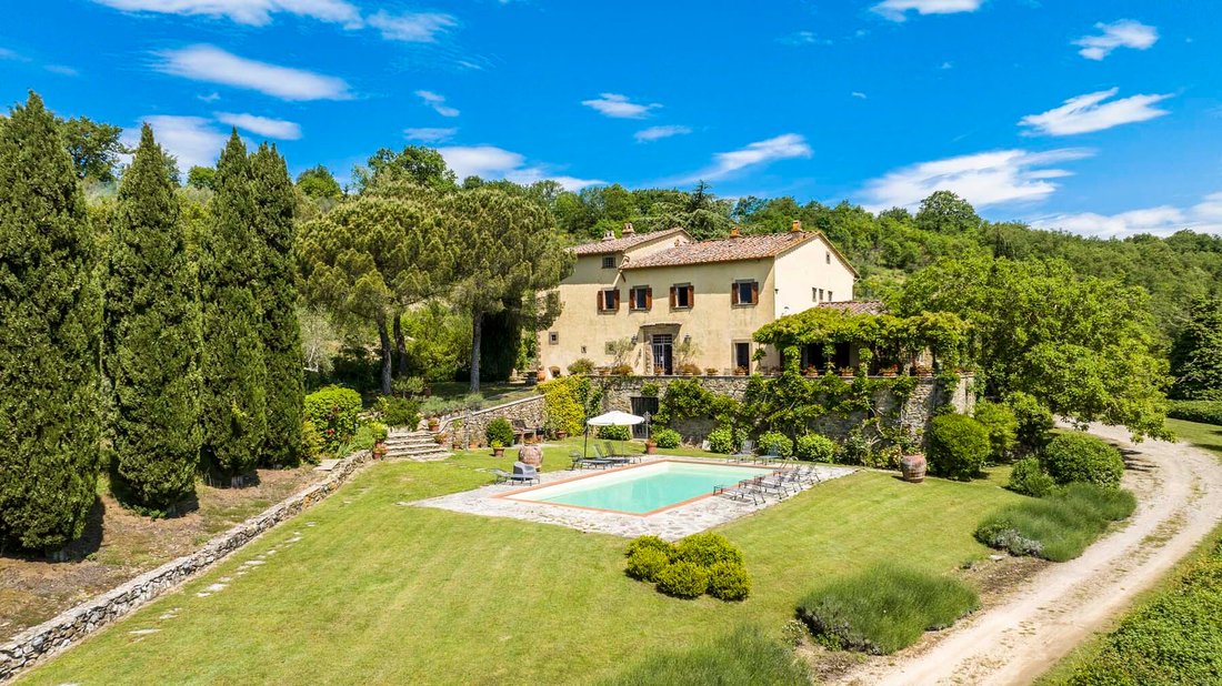 An Ancient Villa Set In Prime Chianti Countryside. In Panzano, Tuscany