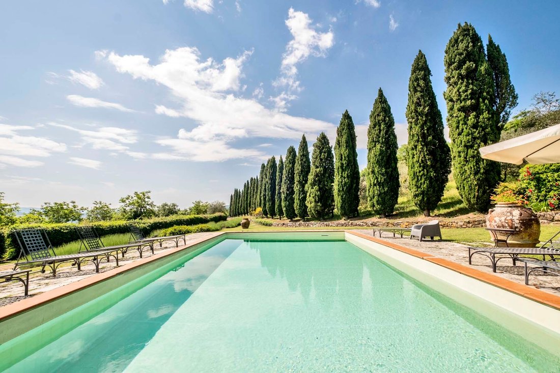 An Ancient Villa Set In Prime Chianti Countryside. In Panzano, Tuscany