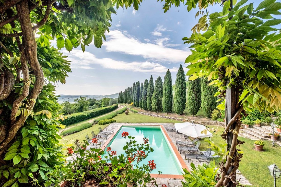 An Ancient Villa Set In Prime Chianti Countryside. In Panzano, Tuscany