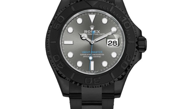 Rolex Yacht-Master 40mm PVD/DLC Coated Stainless Steel and Platinum Watch 116622 (13006219)