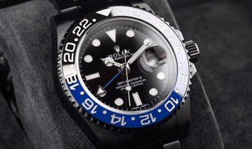 Rolex GMT-Master II Black PVD/DLC Coated Stainless Steel Watch 116710BLNR
