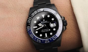 Rolex GMT-Master II Black PVD/DLC Coated Stainless Steel Watch 116710BLNR