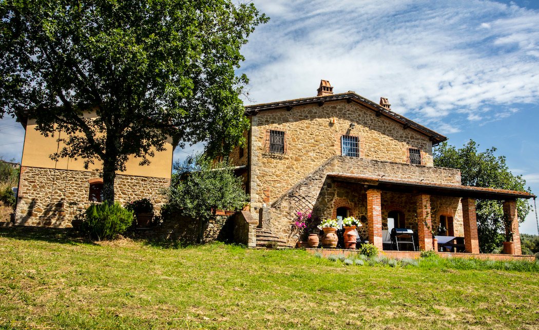 Restored Tuscan Farmhouse With Outbuilding And Olive In Bucine, Tuscany ...