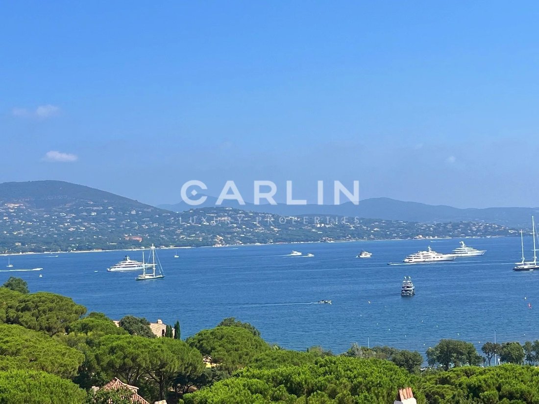 Panoramic Sea View And In Gassin, Provence Alpes Côte D'azur, France ...