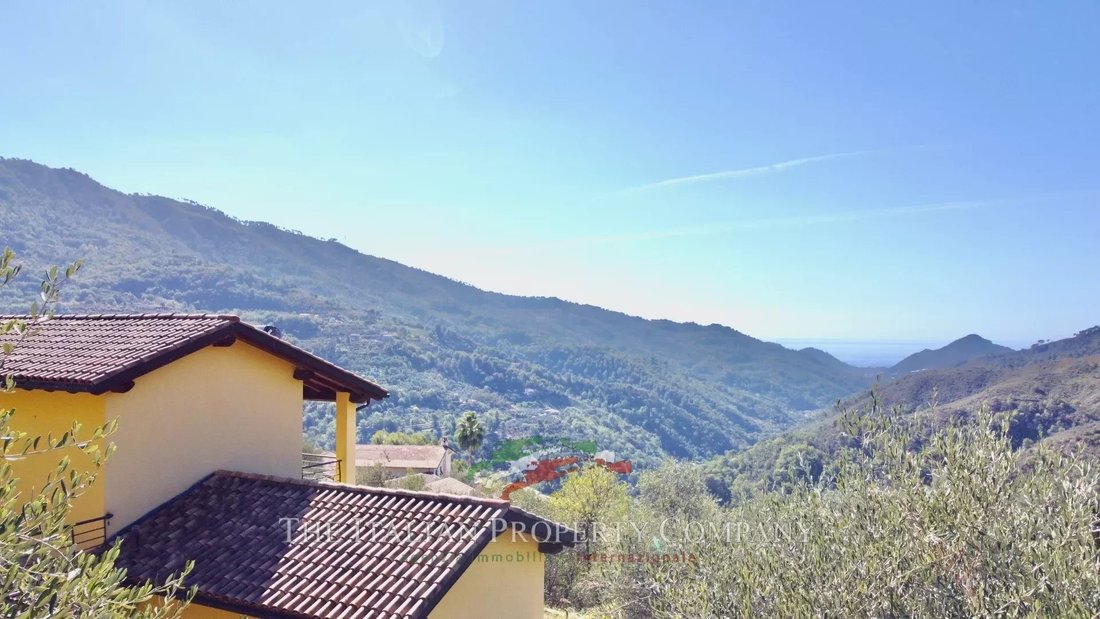 Newly Built Villa With Garden And Sea View For Sale In In Liguria