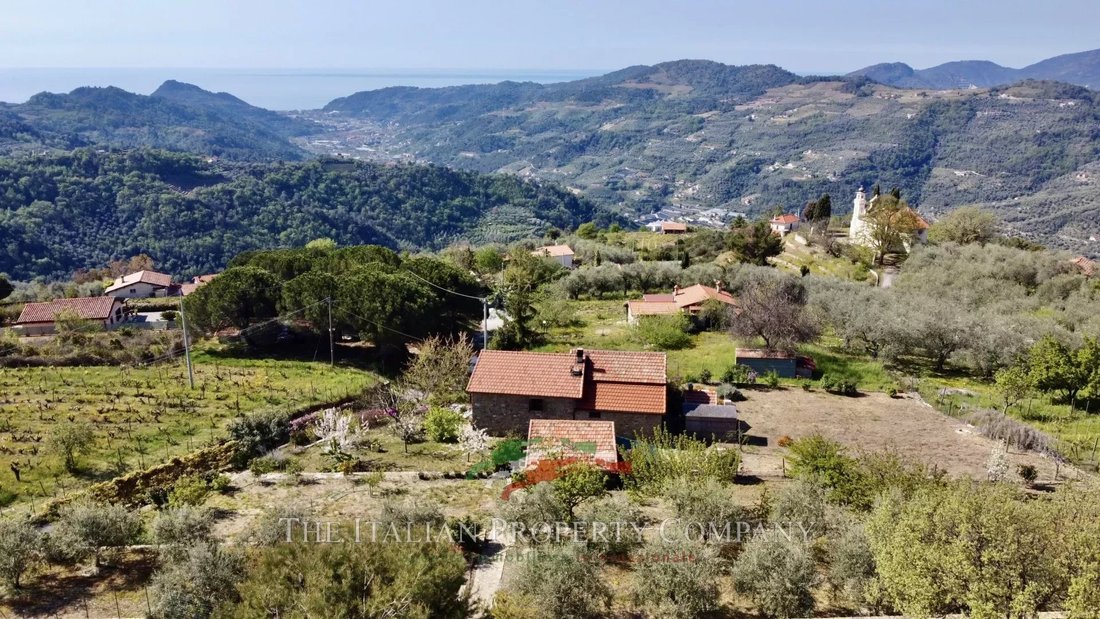 Charming Country House With Sea View For Sale In Dolceacqua In Liguria