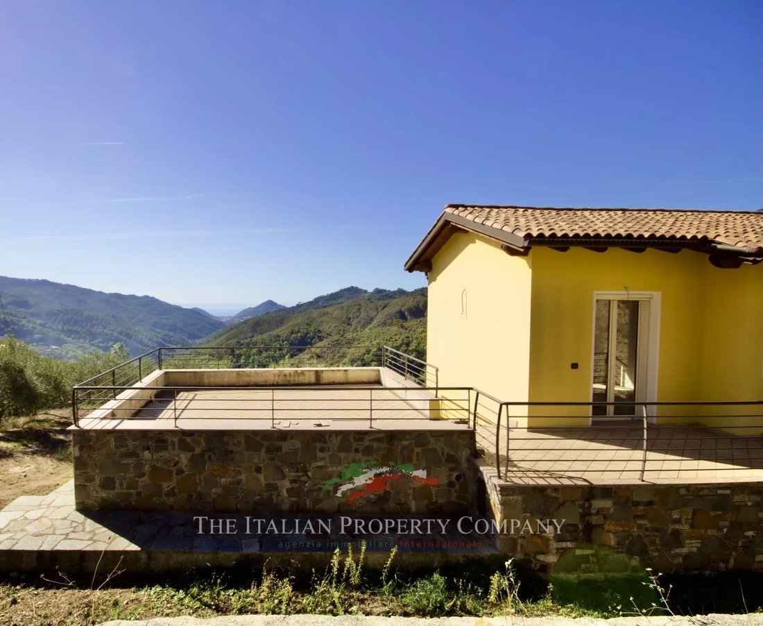 Newly Built Villa With Garden And Sea View For Sale In In Liguria