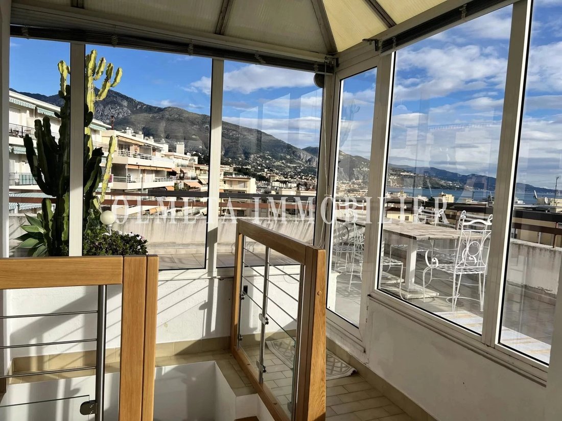 Apartment Roof Top In Roquebrune Cap Martin, Provence Alpes Côte D'azur