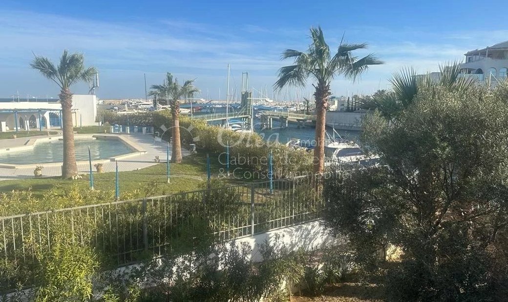 Apartment For Rent Overlooking Sea And Canal In Hammamet, Nabeul