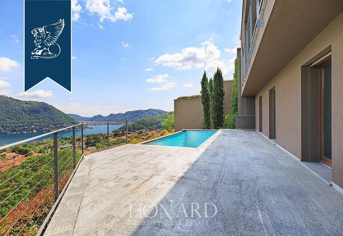 Wonderful Panoramic Villa For Sale By Lake Como