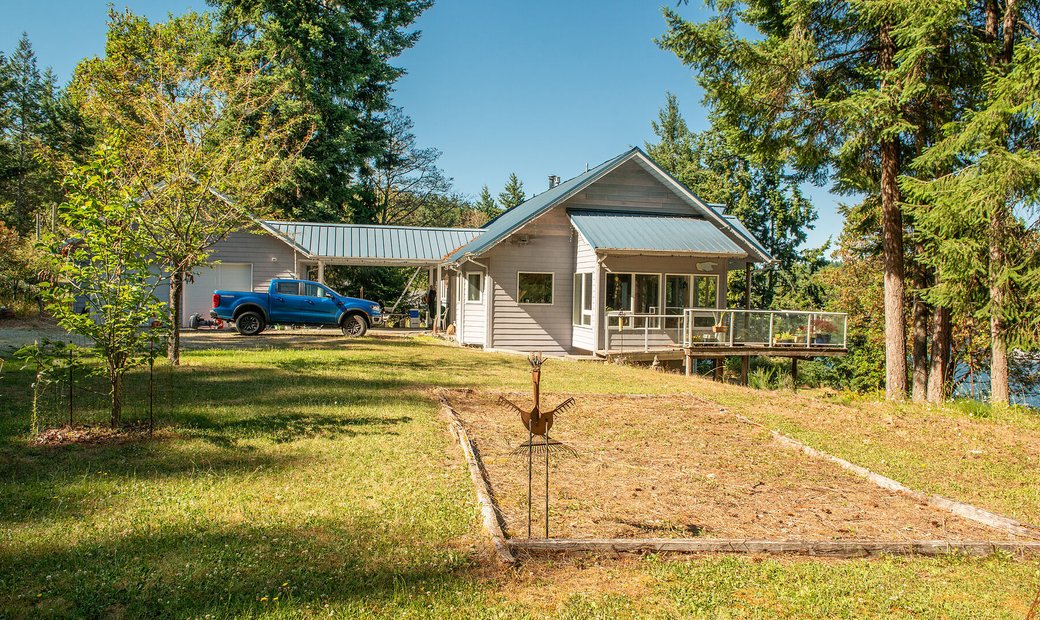 Oceanfront Acreage + Dock In Long Harbour, British Columbia, Canada For