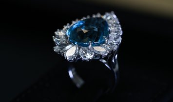 Tourmaline Paraiba Ring 16.67 Carat Centre Stone
