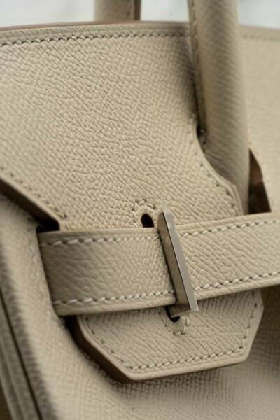 Hermes Birkin 30 Craie Togo Leather Palladium Hardware
