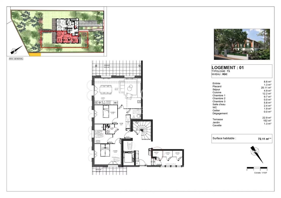 Hossegor A New 3 Room Apartment With In Hossegor, Nouvelle Aquitaine, France For Sale (13064183)