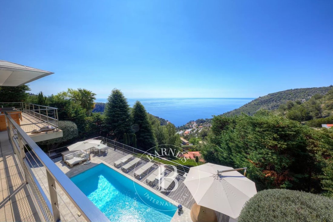 Èze Stunning Villa With Sea View In èze, Provence Alpes Côte D'azur