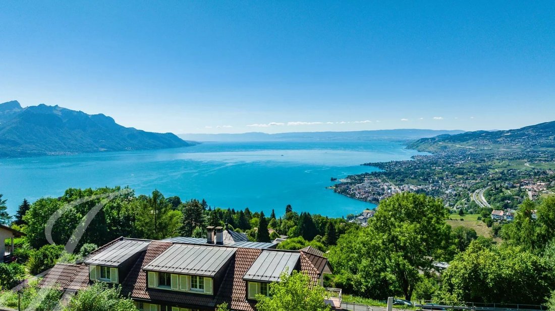 Beautiful Building Plot With Lake View In Montreux, Vaud, Switzerland