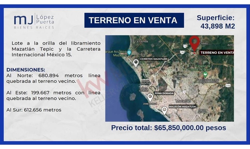 Lots And Land Mazatlán In Villa Unión, Sinaloa, Mexico For Sale (12114506)
