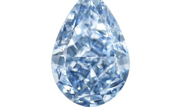 Pear Cut Fancy Intense Blue Diamond 0.82ct - GIA Certified