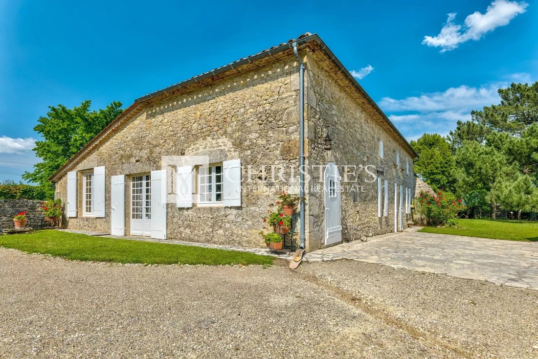 Two Stone Houses With Pool And Tennis Court Near Saint Emilion In France For Sale (13127400)