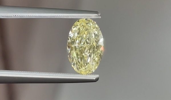 1 44ct Oval Cut Fancy Yellow Diamond - GIA Certified (13130443)