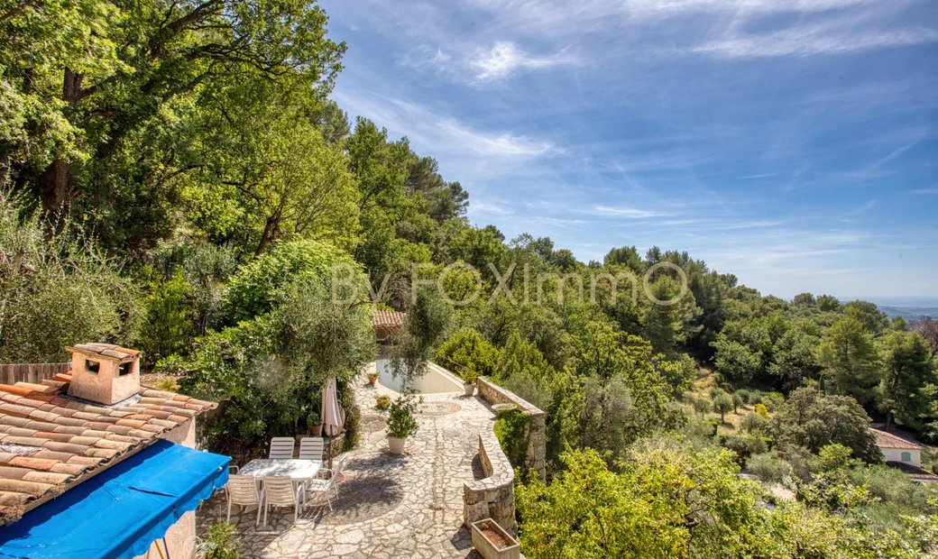 5 Room Villa Panoramic Sea View In Cabris, Provence Alpes Côte D'azur