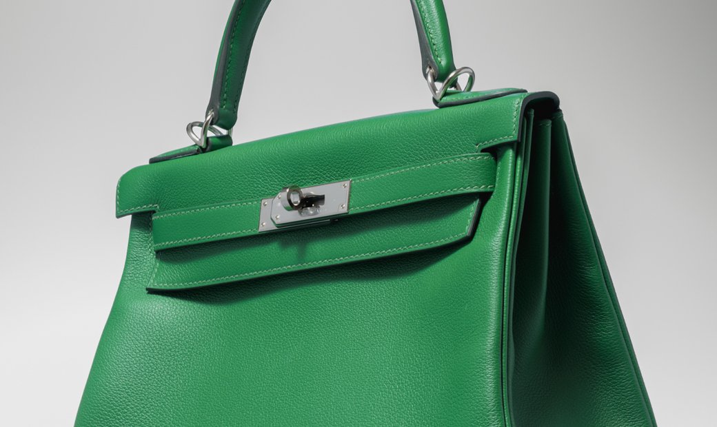 Hermés Kelly II 28 Retourne Cactus Green 1L in Evercolour Leather