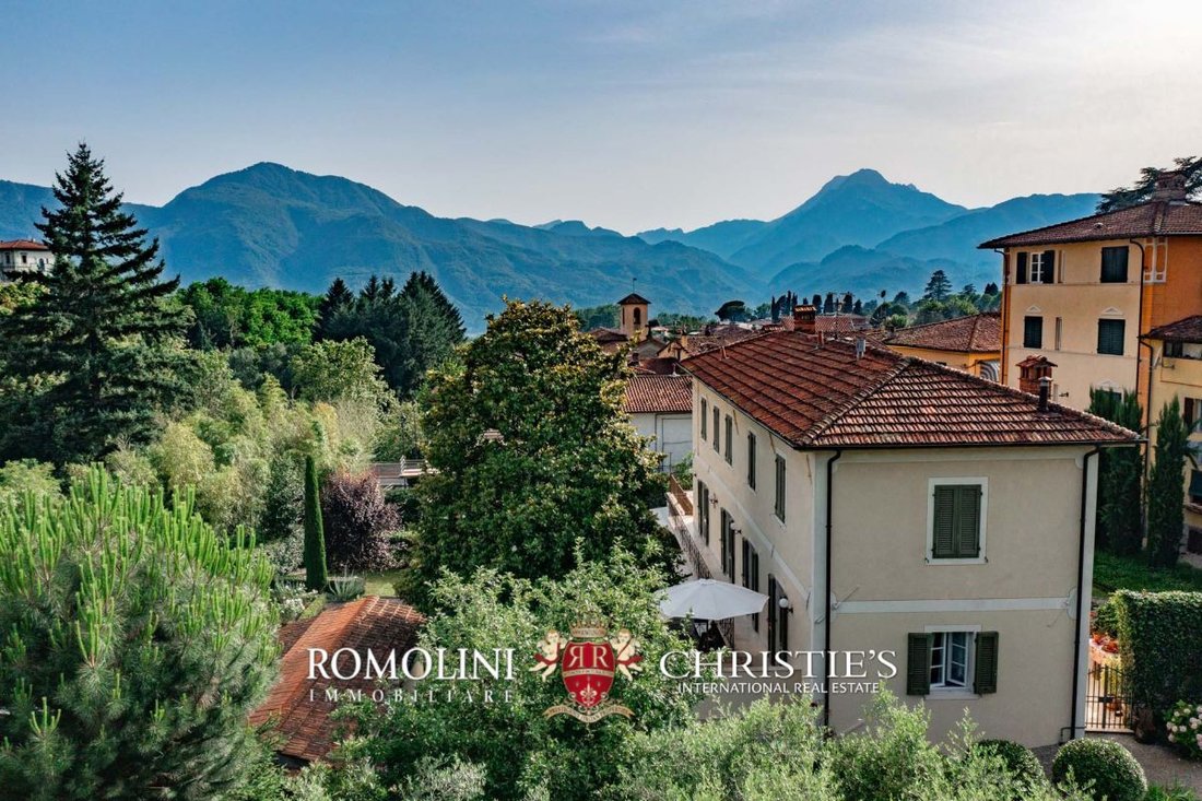 Tuscany Villa With Guesthouse For Sale On The Hills In Barga, Tuscany