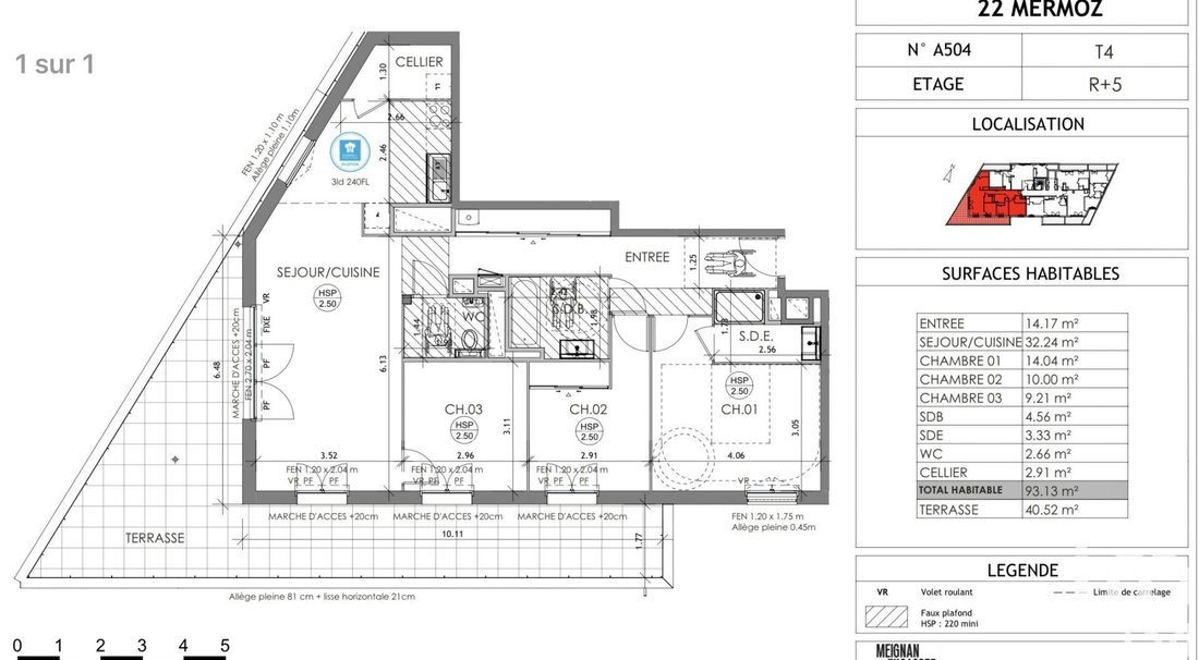 Vente Appartement 4 Pièces In Rennes, Brittany, France For Sale (13175753)